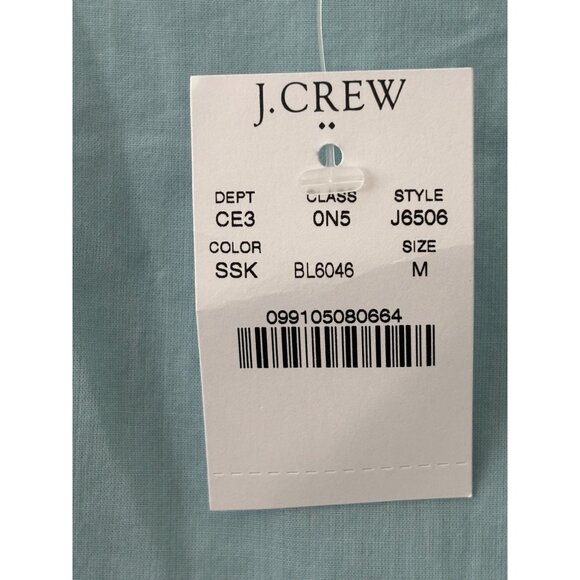 J.Crew Mercantile Light Blue Cold Shoulder Cotton Dress With Bell Sleeves - Picture 5 of 12